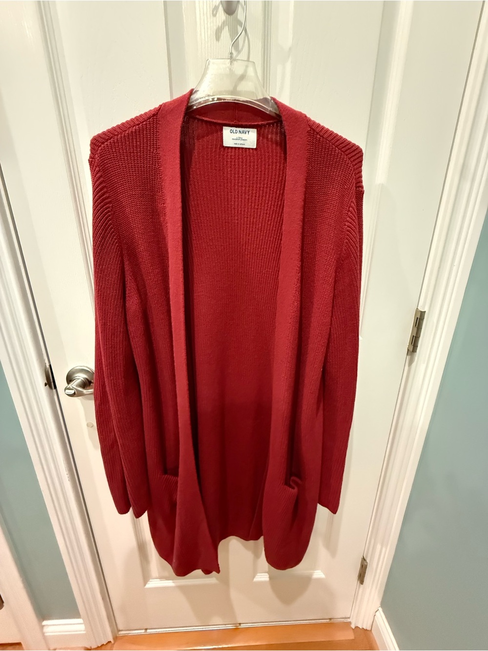 Old Navy Open-Front Crimson Red Cardigan- Never Worn!